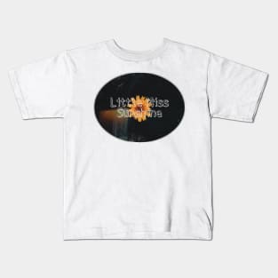 Little Miss Sunshine aesthetic beautiful dream love romantic vintage flower sun positive Kids T-Shirt